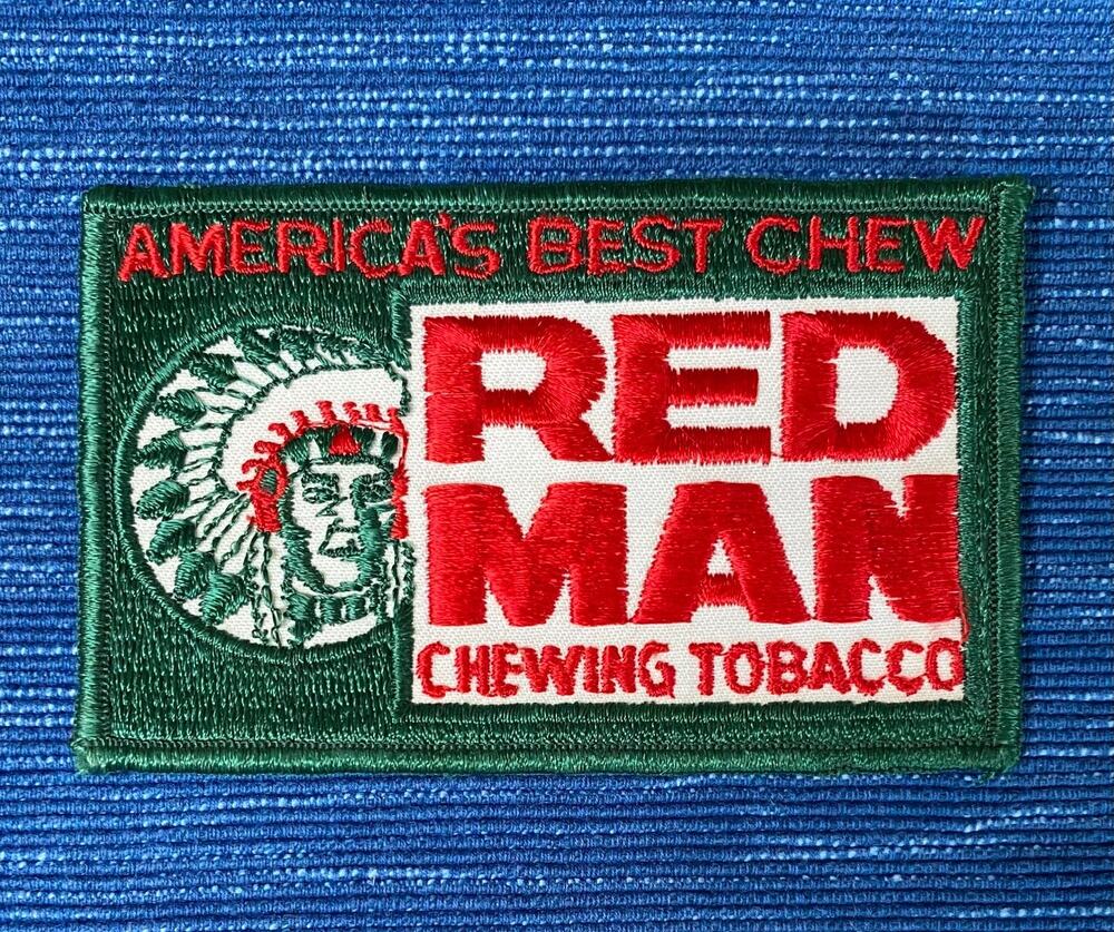 Vintage Red Man Chewing Tobacco Advertising Patch 87B